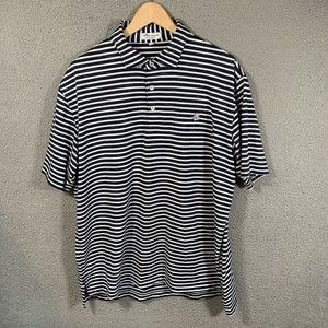 Peter Millar Summer Comfort‎ Polo Shirt Men’s L Performance Stretch Golf Blue